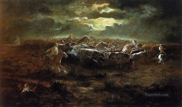 American Indians Painting - the last stand Charles Marion Russell American Indians